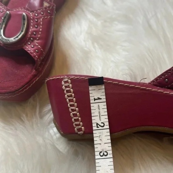 Ariat Leather Horseshoe slip-on platform sandals size 9.5 - Picture 6 of 8